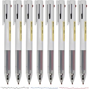 Maydahui 8 PCS Multicolor Rollerball Pens 3-in-1 Retractable Gel Pen 3 Colors Barrel Pen Multi Colored Pens in One for Office School Students Party