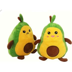 Avocado Plushie Toy Figure Stuffed Toy Double-Sided Mood Plushie Yellow and Green