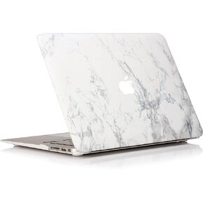 RUBAN Compatible with MacBook Air 11 Inch Case Model A1370 A1465, Soft Touch Plastic Hard Shell Case Bundle for Mac Air 11.6 (Marble)