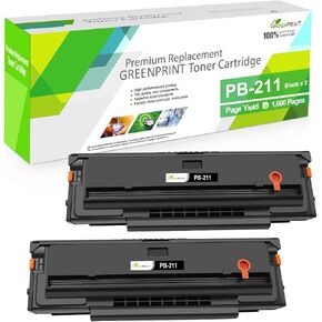 PB-211 PB211 PB 211 PB-211EV PB211EV PB 211EV Compatible Toner Cartridge [ 1600 Pages ] for P2500W P2502W M6500NW M6550NW M6600NW M6552NW M6602NW Printers (2 * Blacks)