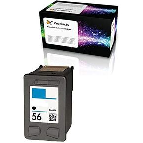Refilled Ink Cartridge Replacement for HP 56 for HP PSC 1315 PSC 2410 PSC 1110 PSC 2175 Officejet 6110 Deskjet 450 PhotoSmart 7150 7260 Printers (1 Black)