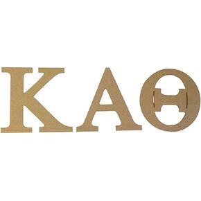 Desert Cactus Kappa Alpha Theta Sorority 7.5 Unfinished Wood Wooden Letter Set