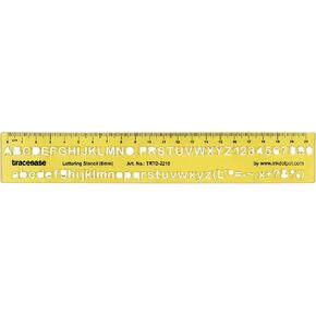Traceease Upper Case,Lower Case Numbers Lettering Template Drafting Tools Alphabet Letter Stencils-6mm Alphabet Size