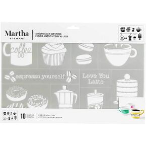 Martha Stewart Crafts Laser -Cut Adhesive Stencil, 1 Sheet - 12" x 7.75", Harvest
