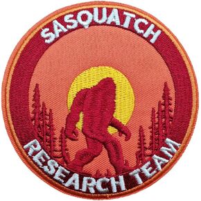 Bigfoot Sasquatch Research Team Wood Embroidered Iron On Sew On Patches Jacket Backpack Applique