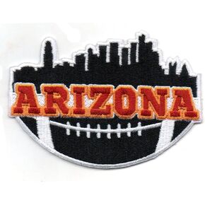 Smc Store City of Arizona Logo Patch Embroidery American Football Fan Favorite Team Iron On Sew On Embroidered Patch