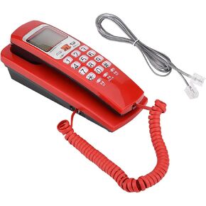 Corded Phone, Landline Phones for Home Wall Mounted Telephone with FSK DTMF Standard Caller ID, Callback, One Key Replay Function (Silver) in Saudi Arabia