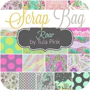 Roar Scrap Bag (Approx 2 Yards) by Tula Pink for Free Spirit 2 Yards DIY Quilt Fabric
