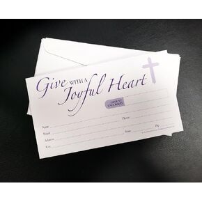 500 Count Church Tithing Offering Envelopes (Purple)