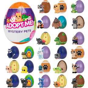 Adopt Me! Mystery Pets Blind Box Egg Assorted 2-Pack - Series 4 - Exclusive Virtual Item Game Code - Collectible Mini Animal Toy Figure, Styles May Vary - Gift for Kids, Girls & Boys - 6+