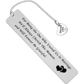 Bookmark Gifts for Wedding Officiant Thank You Gifts for Wedding Guest Wedding Planner Appreciation Gifts Wedding Coordinator Gift Bridal Party Gift Officiant Gifts for Wedding Day