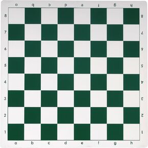 WE Games Tournament Roll Up Chess Board - Vinyl with Green Squares