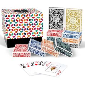 Playing Cards 12 Pack,Decks of Cards,Jumbo Index Large Print Playing Cards for Adults Seniors,Colorful Poker Cards Bulk with Gift Box for Activities Party Supplies Card Game Family Game Night