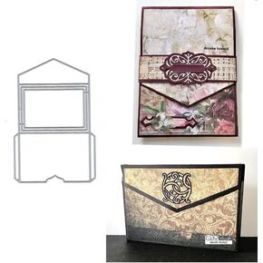 Greeting Card Bag Metal Die Cuts, Greeting Card Bag Cutting Dies Cut Stencils Card Paper Craft DIY Template Metal Cutting Dies Album Embossing Paper Dies for Card Making Scrapbooking