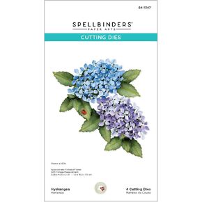 Spellbinders Hydrangea Etched Dies, Metal