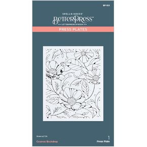 Spellbinders Cosmos Backdrop Press Plate, Metal