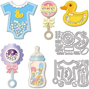GLOBLELAND Shaker Cutting Dies for DIY Scrapbooking, Metal Duck, Clothes Die Cuts, Card Making, Embossing, Photo Album Craft Decor