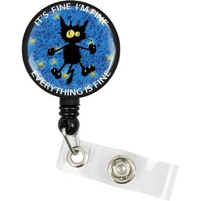 Halloween Badge Reel, Retractable Badge Holders with Swivel Clip, Nurse Badge Reel, Rib Cage Badge Clip ID Badge Holder, Badge Reels Retractable Cute for Student Teacher Nurses Doctor Office