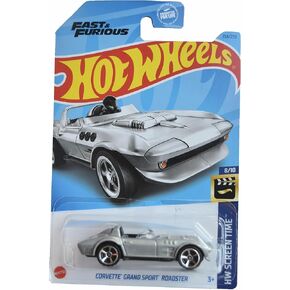 Hot Wheels Corvette Grand Sport Roadster, HW Screen Time 8/10 [Silver] 154/250