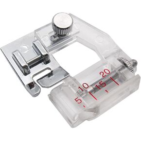 CKPSMS_#6290 Tape Binding Presser Foot Bias Binding Binder Foot Sewing Machine Presser Foot Set Accessories fit for Low Shank Snap-On Singer Brother Janome Kenmore Babylock Husqvarna Janome Bernina