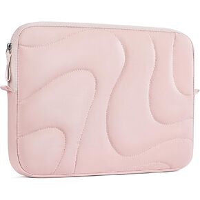 BOSTANTEN Laptop Case Puffy Laptop Sleeve for MacBook Air 13 Inch M3 2024,Quilted Design Protective Bag for 13 Inch Dell,HP,ASUS,Lenovo