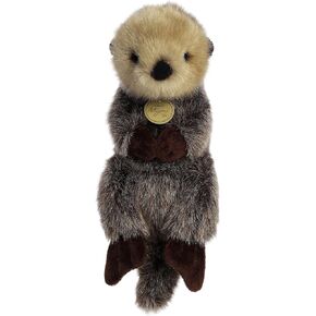 Aurora® Adorable Miyoni® Tots Baby Sea Otter Stuffed Animal - Lifelike Detail - Cherished Companionship - Brown 9.5 Inches