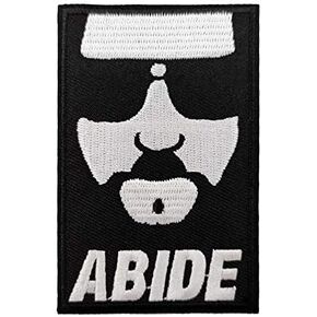 Cute-Patch 3.5" Abide Embroidered Iron on sew on Patch Horror Comedy Movie Big Lebowski Cult