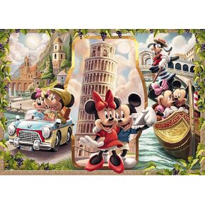 Ravensburger Disney Vacation Mickey and Minnie - 1000 Piece Jigsaw Puzzle for Kids and Adults | Unique Piece Design | Anti-Glare Surface | Ideal for Brain Game | Perfect Christmas Toy Gift
