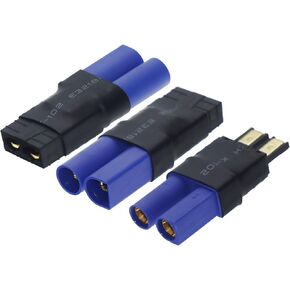 RC Lipo Battery Connector Adapter for Traxxas TRX to EC5 Connector Adapter Plugs fit Slash/Rustler/Stampede/Bandit/E Revo RC Cars in Kuwait