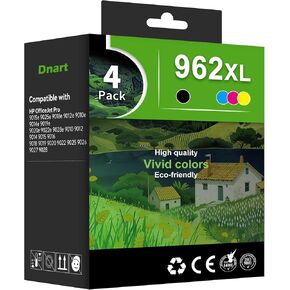 962XL Ink Cartridges Combo Pack Replacement for HP 962XL Ink Cartridges Combo Pack Compatible for HP Ink 962 Cartridges for HP Officejet Pro 9015e 9025e 9018e 9015 9018 9025 Ink Printer 4P-BKCMY