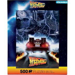 AQUARIUS Back to The Future (500 Piece Jigsaw Puzzle) - Glare Free - Precision Fit - Officially Licensed BTTF Merchandise & Collectibles - 14x19 Inches