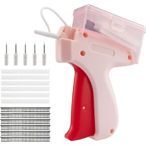 Stitchy Gun, Stitch Gun for Clothes, Tagging Gun, Quick Clothing Fixer with Storage Box, Quilt Hemming Sewing Tool Kit with 6 Fine Needles 600 White 600 Black 5mm Micro Fasteners