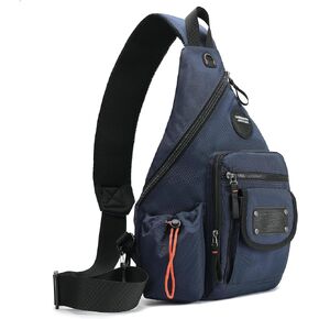 Large Sling Backpack, Sling Chest Bag Shoulder Crossbody Daypacks Fits 14.1-Inch Laptop for Travel Outdoor Men Women