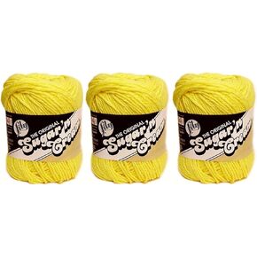 Bulk Buy: Lily Sugar 'n Cream Solids 100% Cotton Yarn (3-Pack) (Sunshine #0073)