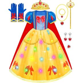 Meland Princess Dress Up for Girls, Dress Up Clothes for Girls Halloween Costumes Birthday Gift for Girls Toddlers Age 3-8