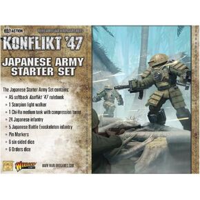 Warlord Games Konflict '47 Japanese Army Starter Set 1:56 Military Table Top Wargaming Plastic Model Kit 451511201