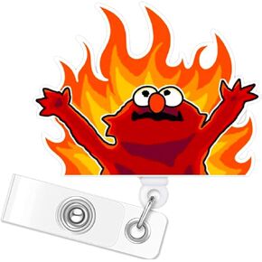 Funny Badge Reel - Cute Anime Badge Reel Nurse ID Tag Holder Retractable with Alligator Clip for Pediatric Peds Nursing Student RN Medical Assistant Office