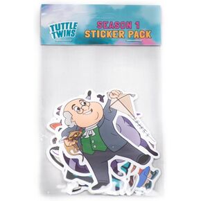 ANGEL STUDIOS | Tuttle Twins Season 1 Sticker Pack | Full Color | 16 PCS | 3 Inch Character Decals