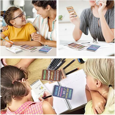 4PCS Pocket Notebooks, 3x5in Small Spiral Notepads with Lined Pages Mini Spiral Notebook Inspiring Notebooks for School Office Home Gifts in Saudi Arabia