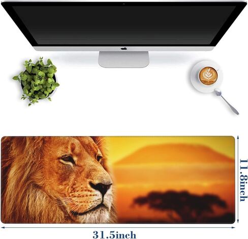 Colorful Cats Mouse Pad Desk Mat XL Large Gaming Mousepad Extended Computer Keyboard Mat with Non-Slip Rubber Base and Stitched Edge 11.8 x 31.5 Inch for Gaming and Office Work in Saudi Arabia