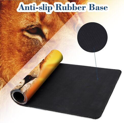 Colorful Cats Mouse Pad Desk Mat XL Large Gaming Mousepad Extended Computer Keyboard Mat with Non-Slip Rubber Base and Stitched Edge 11.8 x 31.5 Inch for Gaming and Office Work in Saudi Arabia