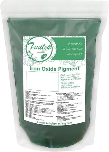Green Iron Oxide(500g) Mineral Pigment,Pigments for Artistic and Decorative Painting, Concrete, Clay, Lime, Plaster, Masonry and Paint Products in Saudi Arabia
