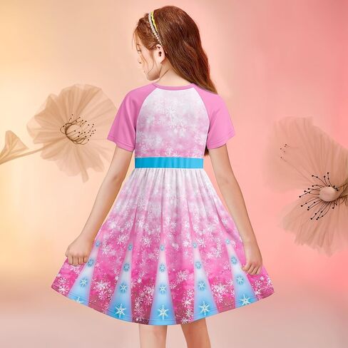 LQSZ Girls Princess Nightgowns Night Dress Sleepwear 3-10 Years Pajamas Nightgowns for Little Girls in Kuwait