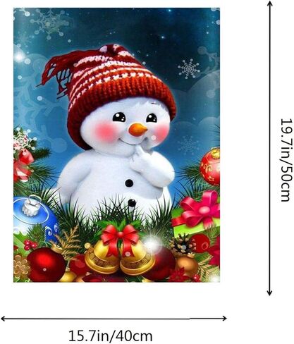 ACENGXI طلاء عيد الميلاد بالأرقام طلاء عيد الميلاد بالأرقام عيد ميلاد سعيد DIY قماش الطلاء بواسطة أرقام رجل ثلج أكريليك اللوحة ديكور المنزل عيد الميلاد ثلج الطلاء بالأرقام للبالغين والأطفال 16 × 20 بوصة in Kuwait