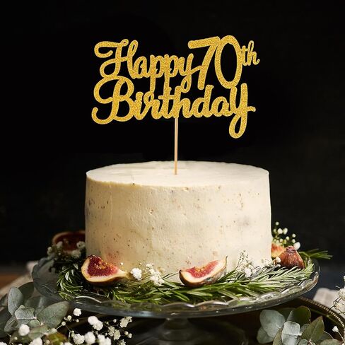 غلاف كعكة عيد الميلاد السبعين السعيد، قطعة واحدة من كعكة عيد الميلاد السعيدة الذهبية اللامعة، قطعة واحدة من كعكة عيد الميلاد بعمر 70 عامًا لتزيين عيد الميلاد السبعين السعيد، لوازم حفلات الذكرى السنوية in Saudi Arabia