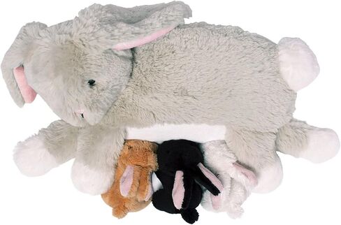 Manhattan Toy Nursing Nola Nurturing Rabbit Stuffed Animal with Plush Baby Bunnies in Kuwait