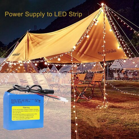 12V 1500mAh Rechargeable Li-ion Battery, Bare Leads Wire Replacement Battery Pack with 12V Charger for 12V Devices RC Car, Boat, Robot, DIY, LED Light Strip, CCTV Camera in Saudi Arabia