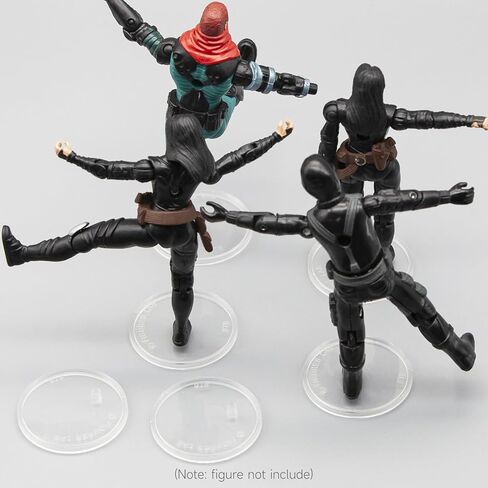 Action Figure Stand for Display with Peg, 25mm Toy Display Support Stands Base Holder, Compatible with 3.75 Inch VINTAGE (1977-1985) Star Was/GI Jeo Action Figures, 100PCS in Saudi Arabia