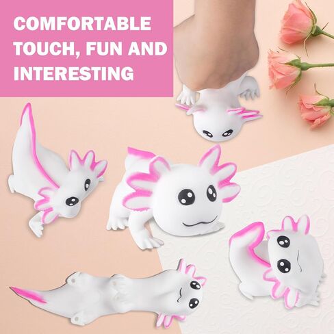 Axolotl Stress Balls for Adults and Kids (Blue), Axolotl Squishy Toys, Cute Axolotl Stress Relief Sensory Fidget Toys, Sand Filled Stretch Animal Squeeze Toys, Axolotl Squishy Ball for Boys and Girls in Saudi Arabia