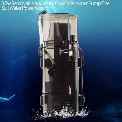 مقشدة بروتين حوض السمك، مقشدة بروتين السمك، سعة كبيرة قابلة للإزالة 3.5 وات من البلاستيك لأحواض المياه المالحة وتربية الأحياء المائية in Kuwait